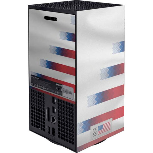 USA Soccer Flag XBox Series X Digital Edition Console Skin